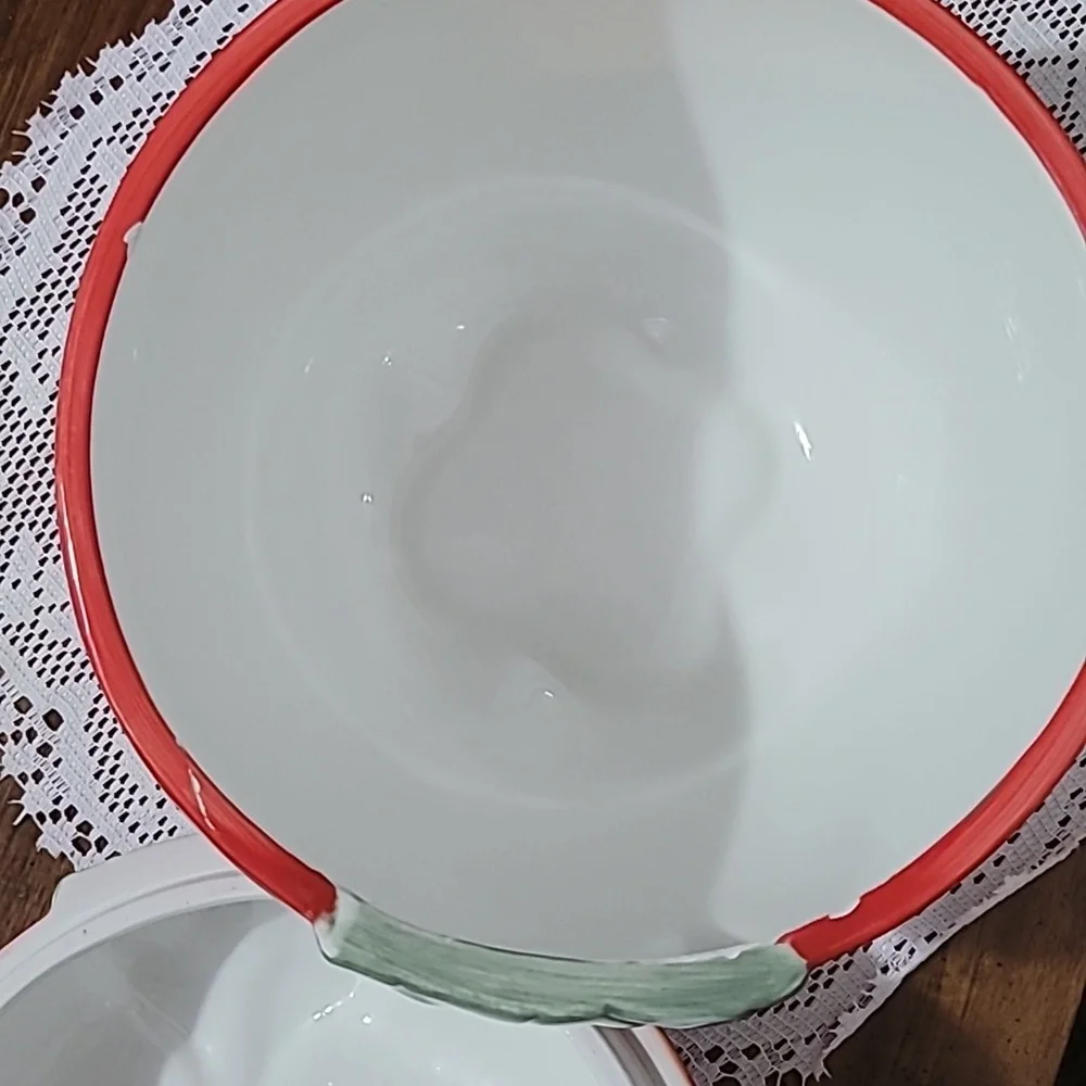 HOME Vintage Red Apple Ceramic Cookie Jar - Picture 5 of 10